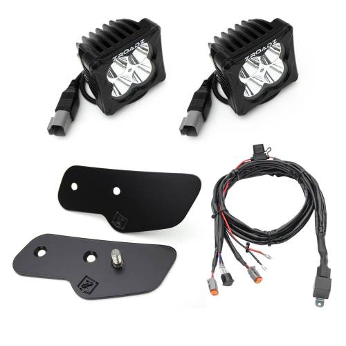 ZROADZ - Z365401-KIT4 | ZROADZ Mirror/Ditch Light LED KIT, Includes (2) 3 inch ZROADZ White LED Pod Lights (2021-2023 Bronco)