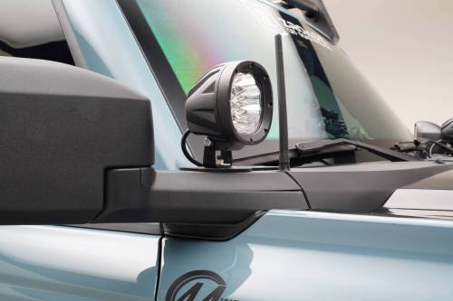 ZROADZ - Z365501-KIT2 | ZROADZ Mirror/Ditch Light Bracket KIT, includes (2) 4-Inch White LED Lights & Universal Harness (2021-2023 Bronco)