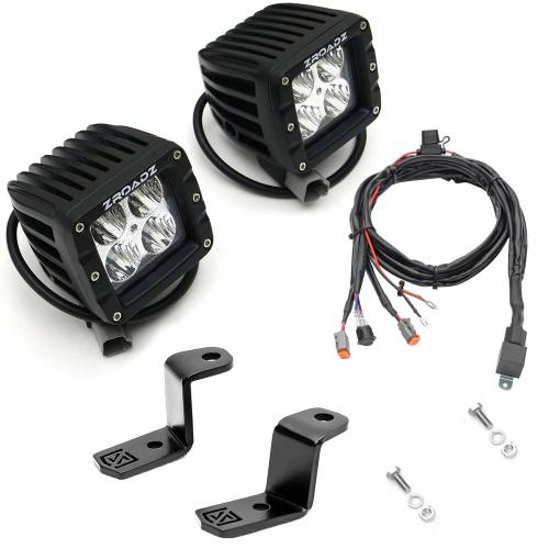 ZROADZ - Z365711-KIT2 | ZROADZ Hood Hinge LED Kit with (2) 3 Inch LED Pod Lights (2018-2023 F150)