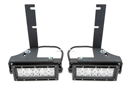 ZROADZ - Z382051-KIT | ZROADZ Rear Bumper LED Kit with (2) 6 Inch LED Straight Double Row Light Bars (2007-2013 Silverado, Sierra 1500)