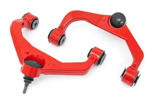 Rough Country - 1959RED | Rough Country Forged Upper Control Arms For Chevrolet Silverado 2500 HD / GMC Sierra 2500 HD | 2011-2019 | 3.5 Inch Lift Red