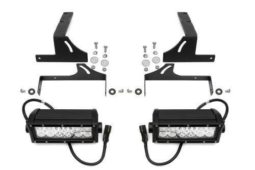 ZROADZ - Z389401-KIT | ZROADZ Rear Bumper LED Kit with (2) 6 Inch LED Straight Double Row Light Bars (2016-2023 Tacoma)