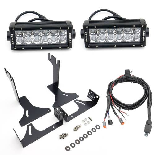 ZROADZ - Z389641-KIT | ZROADZ Rear Bumper LED Kit with (2) 6 Inch LED Straight Double Row Light Bars (2014-2021 Tundra)