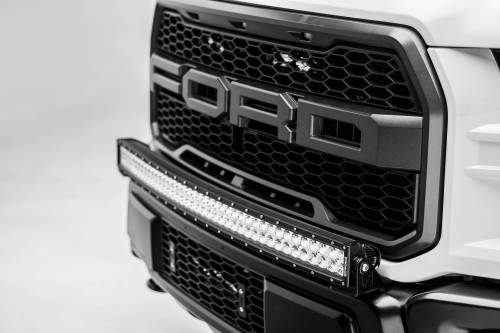 ZROADZ - Z415651-KIT | ZROADZ OEM Grille LED Kit with (2) 6 Inch LED Straight Single Row Slim Light Bars (2017-2020 Raptor)