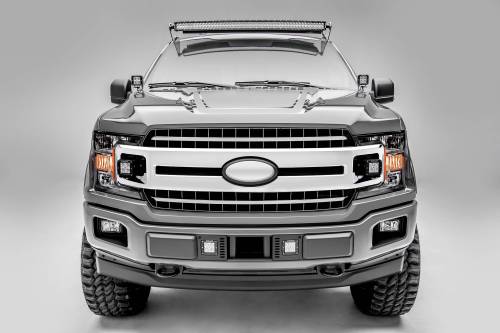 ZROADZ - Z415751-KIT | ZROADZ OEM Grille LED Kit with (2) 3 Inch LED Pod Lights (2018-2020 F150 | XLT, Sport, Super Crew)