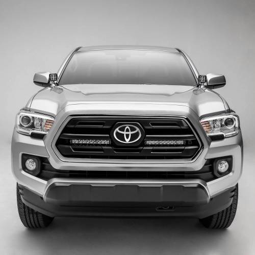 ZROADZ - Z419611-KIT | ZROADZ OEM Grille LED Kit with (2) 10 Inch LED Single Row Slim Light Bars (2018-2023 Tacoma)