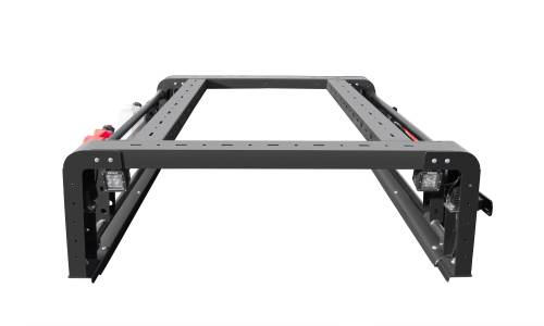 ZROADZ - Z834101 | ZROADZ Access Overland Rack With Two Lifting Side Gates, Without Factory Trail Rail Cargo System (2020-2023 Gladiator JT)