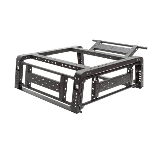 ZROADZ - Z834201 | ZROADZ Access Overland Rack With Three Lifting Side Gates, Without Factory Trail Rail Cargo System (2020-2023 Gladiator JT)