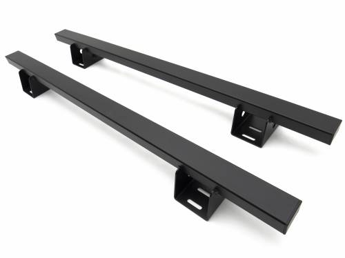 ZROADZ - Z835011 | ZROADZ Access Overland Rack Crossbars, Black, Mild Steel, Bolt-On, 2 Pc Set with Hardware (2019-2023 Ranger)