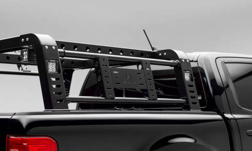 ZROADZ - Z835101 | ZROADZ Overland Access Rack With Two Lifting Side Gates and (4) 3 Inch ZROADZ LED Pod Lights (2019-2023 Ranger)