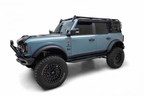 ZROADZ - Z845491 | ZROADZ Soft Top Rack with Large MOLLE Panels for 4 Door Models (2021-2023 Bronco 4 Door)