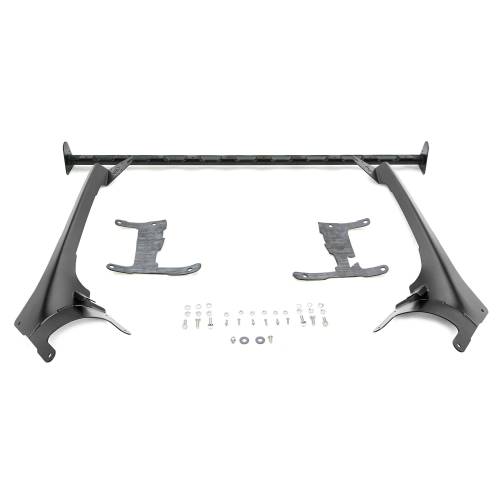 ZROADZ - Z934931-BK2 | ZROADZ Multi-LED Roof Cross Bar and 2-Pod A-Pillar Brackets ONLY, Holds (12) 3-Inch ZROADZ Light Pods, (Not Included) (2018-2023 Wrangler JL, 2020-2023 Gladiator JT)