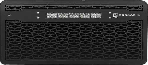 ZROADZ - Z314831-10C | ZRoadz Grille, Black with Black Trim, 1 Pc, Insert with (1) 10" LED (2007-2018 Wrangler JK)