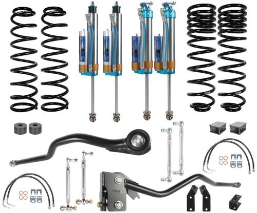 Carli Suspension - CS-JKU-PF25-07 | Carli Suspension 3.0" Lift King 2.5 Remote Reservoir Shocks Pathfinder System For Jeep Wrangler Unlimited (JKU) 4WD | 2007-2017