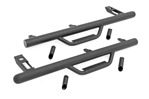Rough Country - RCJ9746A | Rough Country Nerf Step For Jeep Wrangler JL 4WD | 1997-2006 | Full Length, 2 Door