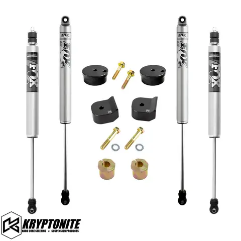 Kryptonite - KRFD05STAGE1FOX | Kryptonite Stage 1 Leveling Kit w/ Fox Shocks (2005-2016 F250, F350 Super Duty)