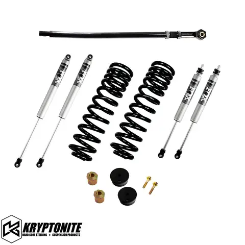 Kryptonite - KRFD05STAGE2FOX | Kryptonite Stage 2 Leveling Kit w/ Fox Shocks (2005-2016 F250, F350 Super Duty)