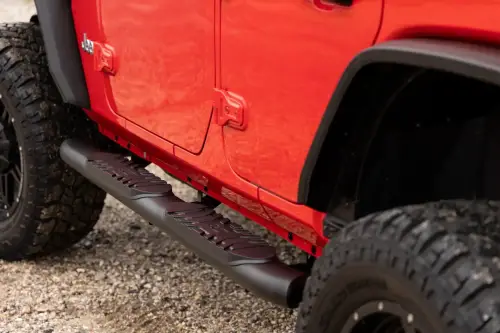 Rough Country - 21016 | Rough Country Oval Nerf Steps (2018-2024 Wrangler JL Unlimited 4WD | 4 Door)