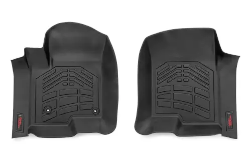 Rough Country - SM2161 | Rough Country Floor Mats For Chevrolet Silverado / GMC Sierra 1500/2500 HD/3500 HD | 2019-2024 | Crew Cab, Front Bucket