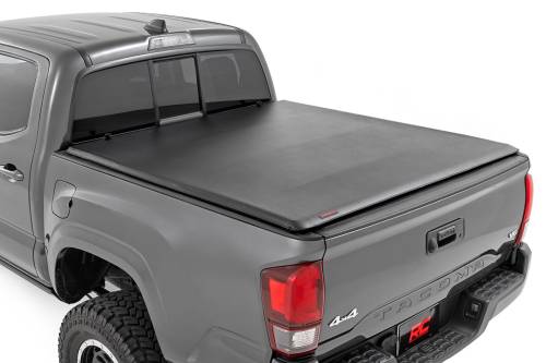 Rough Country - 42716501 | Rough Country Soft Roll Up Bed Cover (2016-2023 Tacoma 2WD/4WD | 5' Bed)