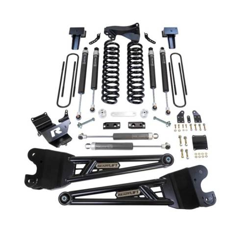 ReadyLIFT Suspensions - 49-23421 | ReadyLift 4 Inch Suspension Lift Kit With Falcon 1.1 Shocks and Radius Arms (2023-2024 F250, F350 Diesel)