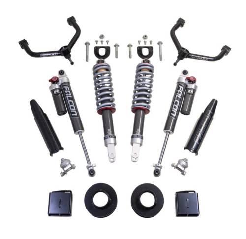 ReadyLIFT Suspensions - 62-19340 | ReadyLift 3.5 Inch Suspension Lift Kit With Falcon 2.1 Struts & Shocks (2019-2024 Ram 1500 2WD/4WD)