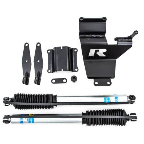 ReadyLIFT Suspensions - 77-2520 | ReadyLift Dual Steering Stabilizer Kit with Bilstein Shocks (2011-2022 F250, F350 Super Duty)