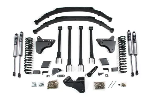 BDS Suspension - BDS1500F | BDS Suspension 8 Inch Lift Kit 4-Link Conversion For Ford F-250 / F-350 Super Duty 4WD | 2011-2016 | Diesel, Fox 2.0 Performance Series