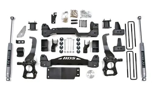 BDS Suspension - BDS1502H | BDS Suspension 4 Inch Lift Kit For Ford F-150 4WD | 2014 | 4 Inch Block Kit, NX2 Nitro Series