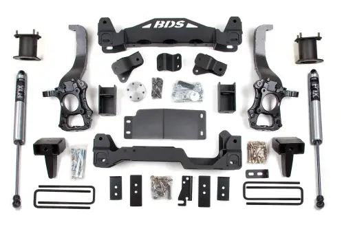 BDS Suspension - BDS1503FS | BDS Suspension 6 Inch Lift Kit For Ford F-150 4WD | 2014 | 5 Inch Block Kit, Fox 2.0 Performance Series