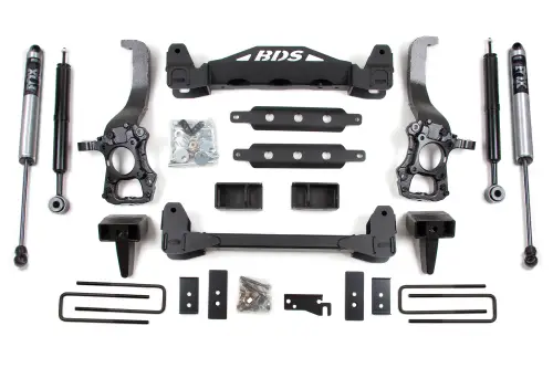 BDS Suspension - BDS1505FS | BDS Suspension 6 Inch Lift Kit For Ford F-150 2WD | 2014 | 5 Inch Block Kit, Fox 2.0 Performance Series