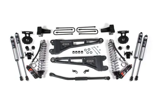 BDS Suspension - BDS1509FPE | BDS Suspension 2.5 Inch Lift Kit With Radius Arm & Fox 2.5 Performance Elite Coil-Over Conversion For Ford F-250 / F-350 Super Duty 4WD | 2011-2016 | Diesel, Rear 4 Inch Block Kit