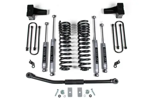 BDS Suspension - BDS1510H | BDS Suspension 2.5 Inch Lift For Ford F-250 / F-350 Super Duty 4WD | 2011-2016 | Diesel, Rear 4 Inch Block Kit, NX2 Nitro Series