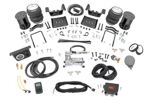Rough Country - 100056WC | Rough-Country Air Spring Kit w/compressor | Wireless Controller | 6-7.5 Inch Lift Kit | Chevrolet/GMC 1500 (07-18)