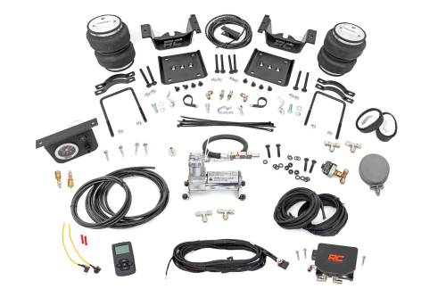 Rough Country - 10005WC | Rough-Country Air Spring Kit w/compressor | Wireless Controller | Chevrolet/GMC 1500 2WD/4WD (07-18)
