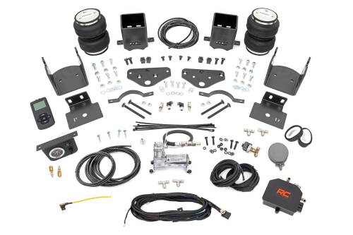 Rough Country - 10016AWC | Rough-Country Air Spring Kit w/compressor | Wireless Controller | Ford F-250/F-350 Super Duty (17-22)