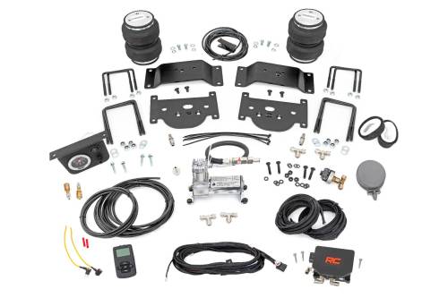 Rough Country - 10024WC | Rough-Country Air Spring Kit w/compressor | Wireless Controller | 0-6" Lifts | Toyota Tundra 2WD/4WD (2007-2021)