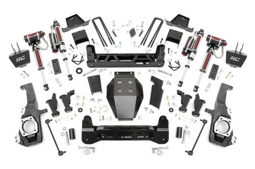 Rough Country - 11755 | Rough Country 7 Inch Lift Kit Torsion Drop Vertex Shocks (2020-2024 Silverado, Sierra 2500 HD 4WD)