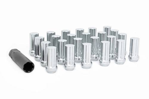 Rough Country - 1212524CH | Rough Country M12x1.25 Lug Nut Set of 24 | Chrome