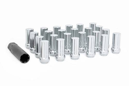 Rough Country - 121524CH | Rough Country M12 x 1.5 Lug Nut Set of 24 | Chrome