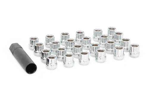 Rough Country - 122024CHOE | Rough Country 1/2x20 Lug Nut Set of 24 | Chrome | Open End