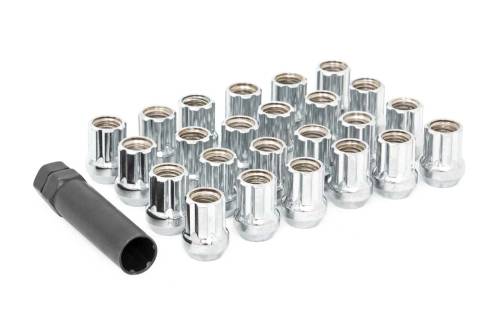 Rough Country - 141532CHOE | Rough Country M14 x 1.5 Lug Nut Set of 32 | Chrome | Open End