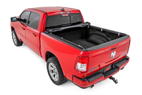 Rough Country - 42320550 | Rough Country Soft Roll Up Bed Cover | 5'7" Bed | No Rambox | Ram 1500 (19-24)/1500 TRX (21-24)