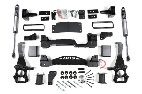 BDS Suspension - BDS1532FS | BDS Suspension 6 Inch Lift Kit For Ford F-150 4WD | 2015-2020 | Rear 5 Inch Block Kit | Fox 2.0 Performance Series Shocks