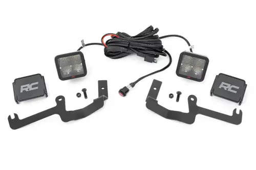 Rough Country - 80841 | Rough Country LED Ditch Light Kit For Chevrolet Silverado 1500 (2019-2022) | Spectrum Series