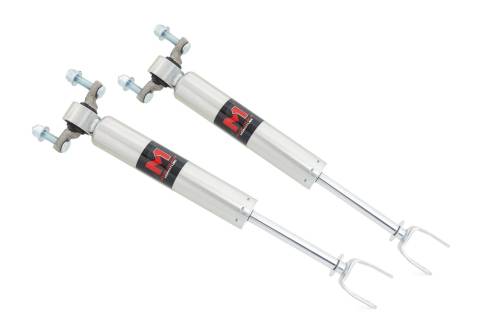 Rough Country - 770837_A | Rough Country 5-8 Inch Front M1 Monotube Shocks (2011-2025 Silverado, Sierra 2500 HD, 3500 HD 2WD/4WD | Torsion Bar Drop Lift Kits)