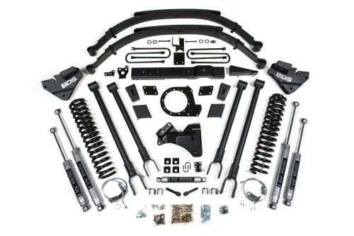 BDS Suspension - BDS1541H | BDS Suspension 8 Inch Lift Kit 4-Link Conversion For Ford F-250 / F-350 Super Duty 4WD | 2017-2019 | Diesel | NX2 Nitro Series