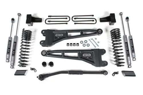 BDS Suspension - BDS1543H | BDS Suspension 2.5 Inch Lift Kit With Radius Arm For Ford F-250 / F-350 Super Duty 4WD | 2017-2019 | Diesel | NX2 Nitro Series Shocks