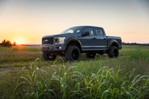 Rough Country - A-F11811-UX | Rough-Country Defender Pocket Fender Flares | UX Ingot Silver Metallic | Ford F-150 (15-20)