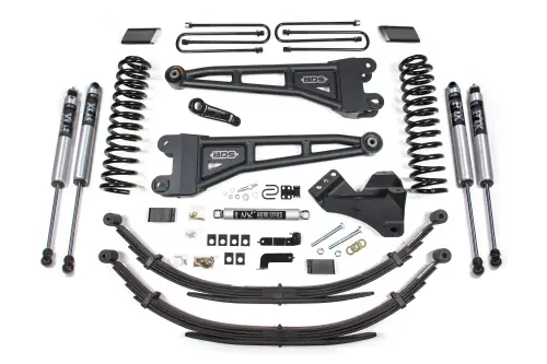 BDS Suspension - BDS1560FS | BDS Suspension 4 Inch Lift Kit With Radius Arm For Ford F-250 / F-350 Super Duty 4WD | 2017-2019 | Gas, Rear Leaf Springs | Fox 2.0 Performance Series